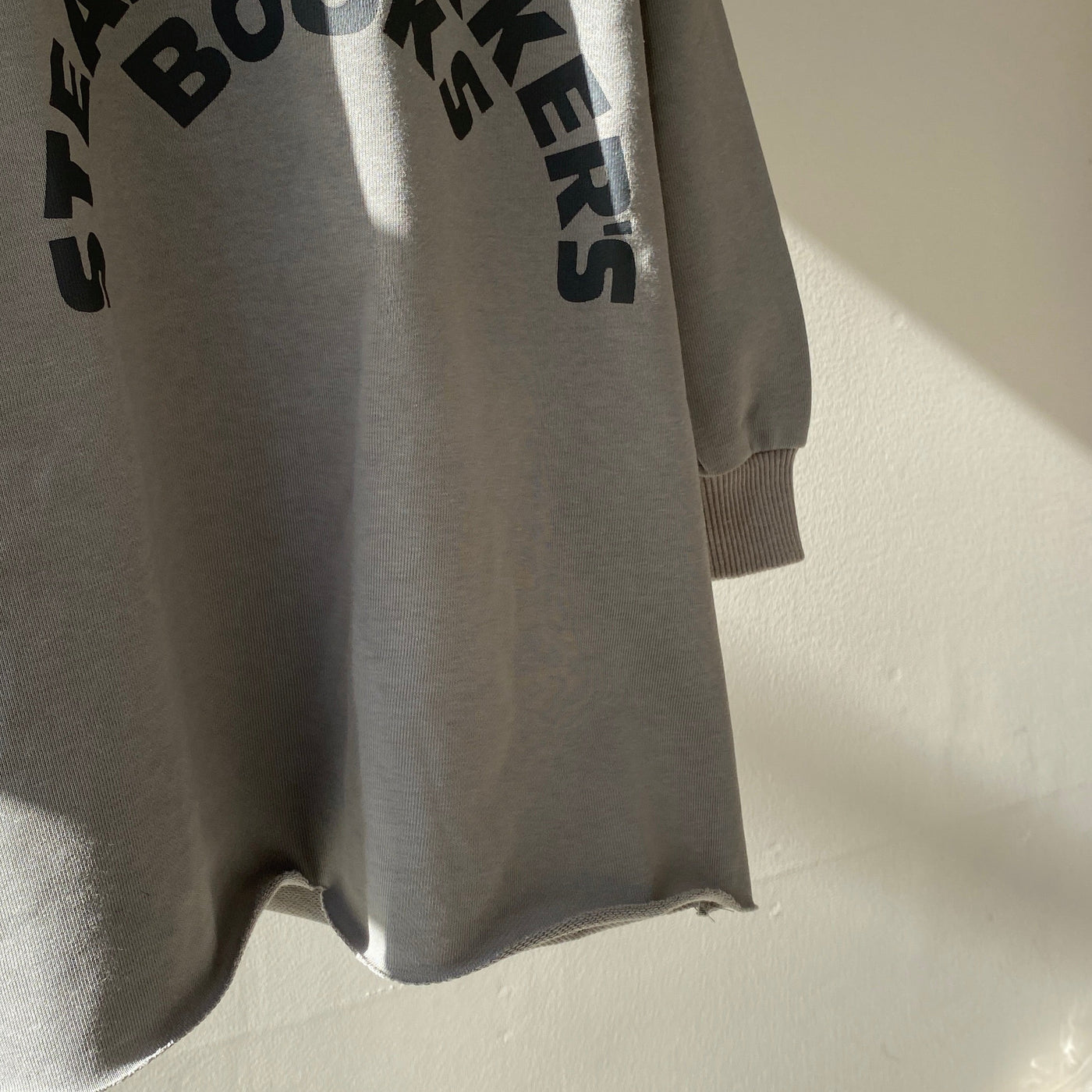 【hamomisi】Long logo sweat shirt (90~130)