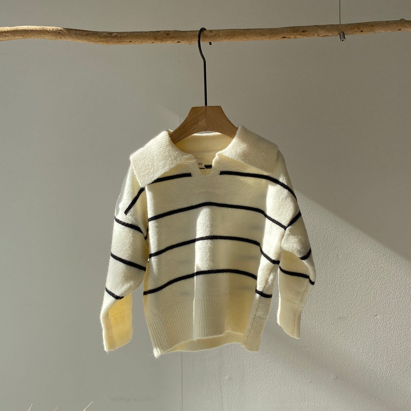 【hamomisi】Stripe knit (90~130)