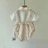 【hamomisi】Rompers with bow tie(73~90cm)