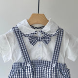 【hamomisi】Rompers with bow tie(73~90cm)