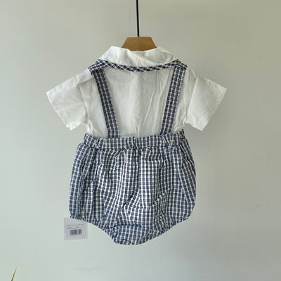 【hamomisi】Rompers with bow tie(73~90cm)