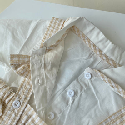 【hamomisi】Rompers with bow tie(73~90cm)