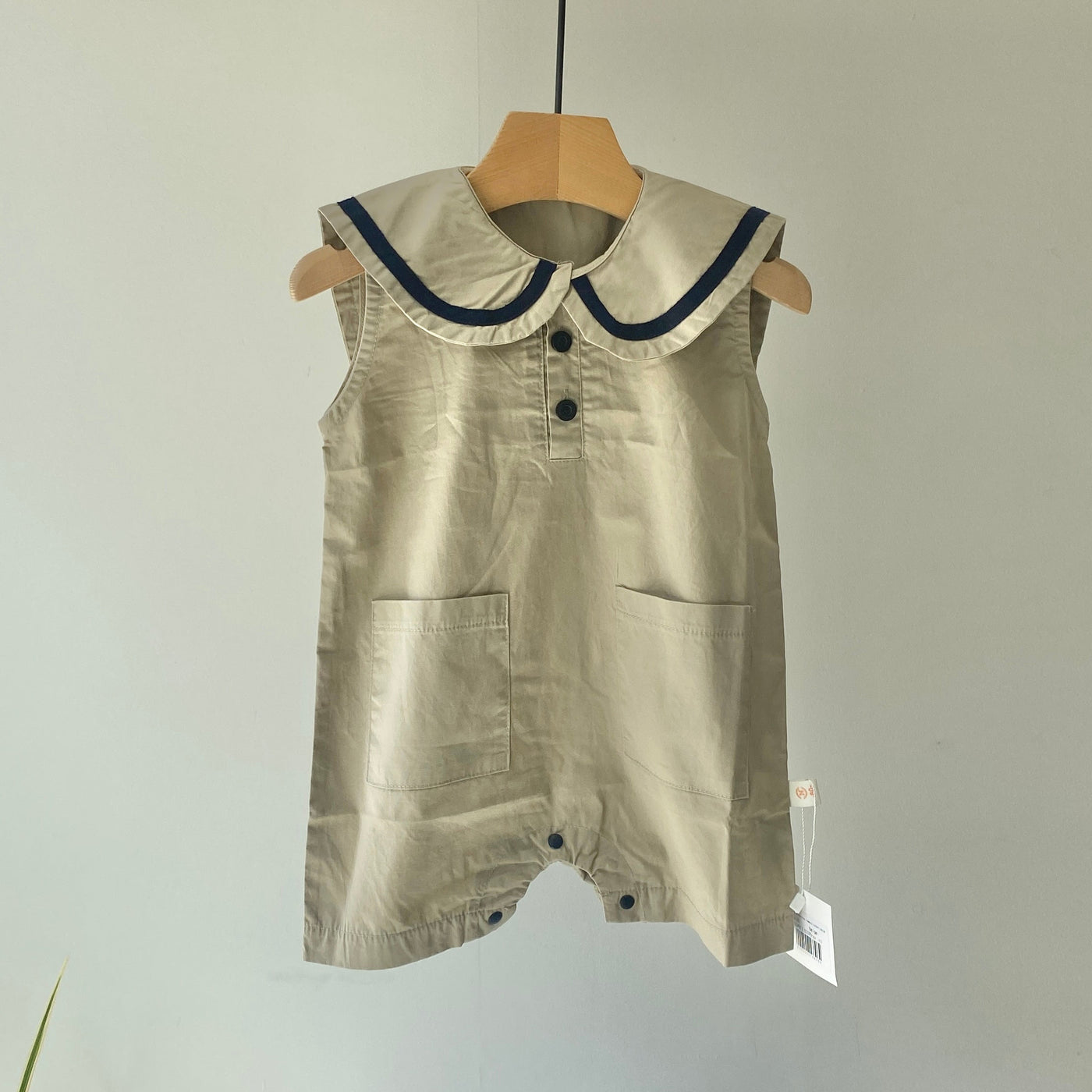 【hamomisi】Sailor sleeveless rompers(73~90)