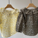 【hamomisi】Ruffle collar shirt(80~100cm)