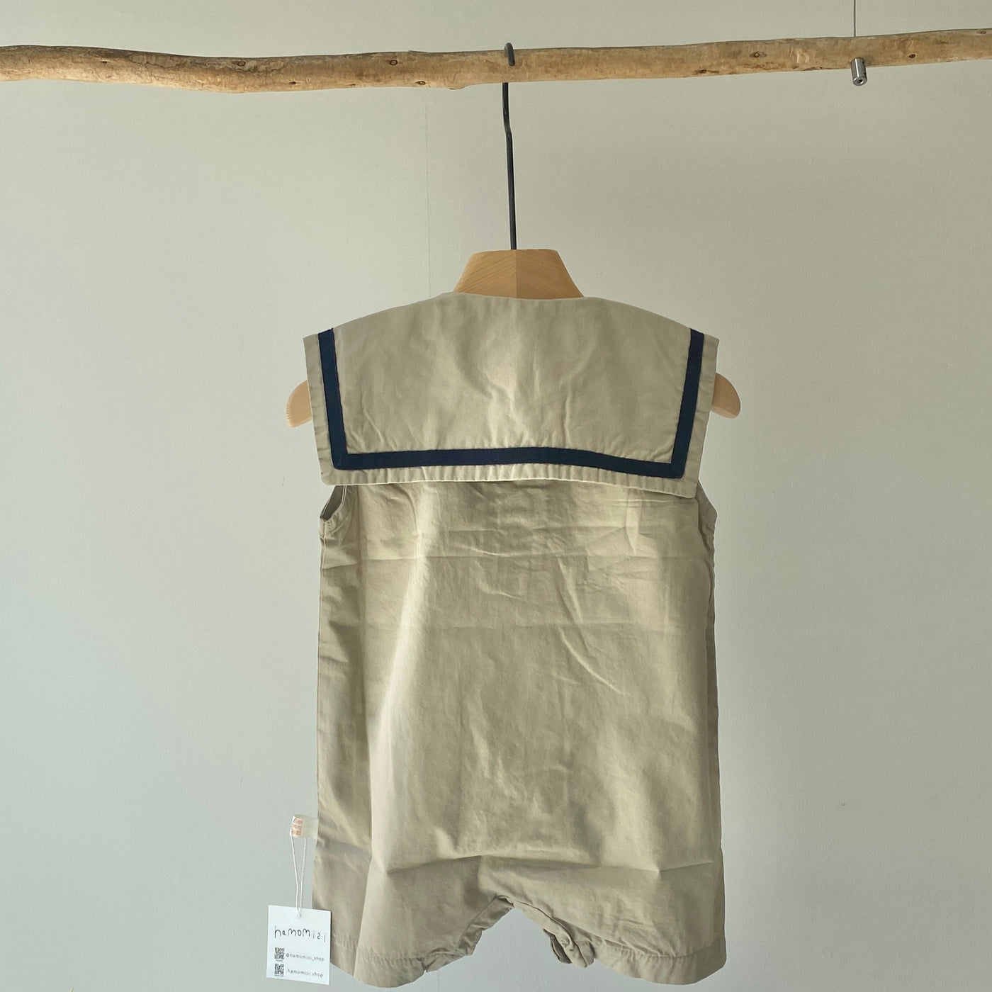 【hamomisi】Sailor sleeveless rompers(73~90)