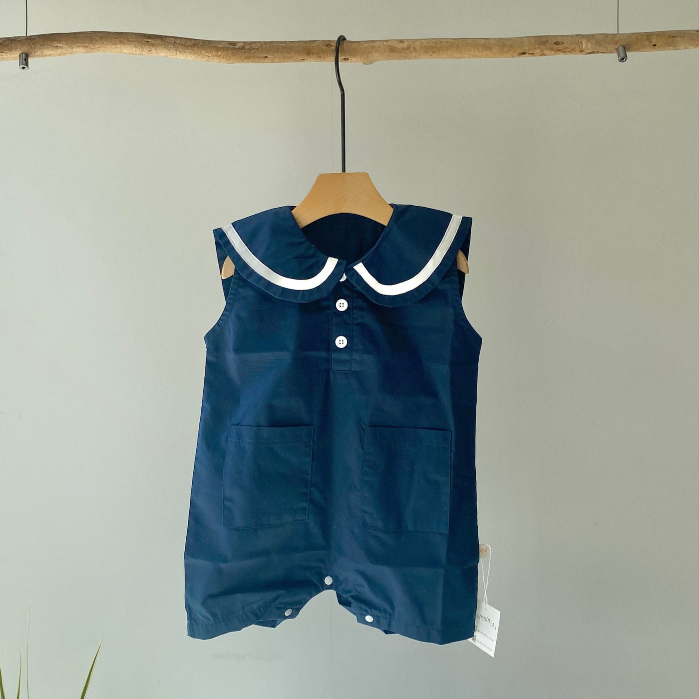 【hamomisi】Sailor sleeveless rompers(73~90)