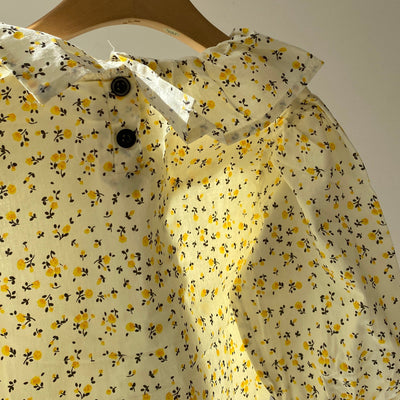 【hamomisi】Ruffle collar shirt(80~100cm)