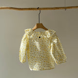 【hamomisi】Ruffle collar shirt(80~100cm)