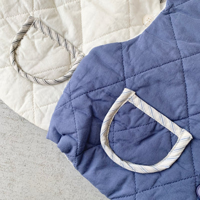 【hamomisi】Double sided quited vest(90~110)