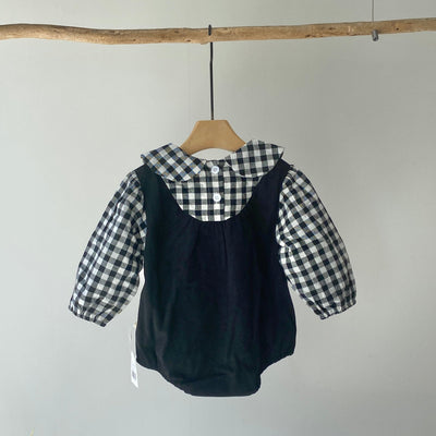 【hamomisi】Layered rompers(73.80.90cm)