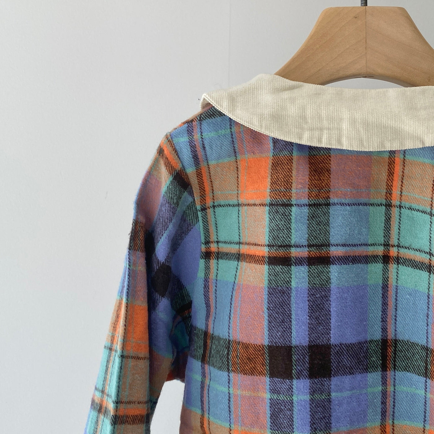 【hamomisi】Check rompers(80.90cm)