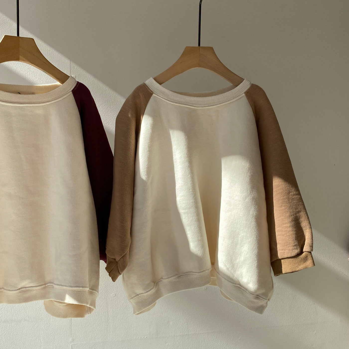 【hamomisi】Raglan sweat(90~110)