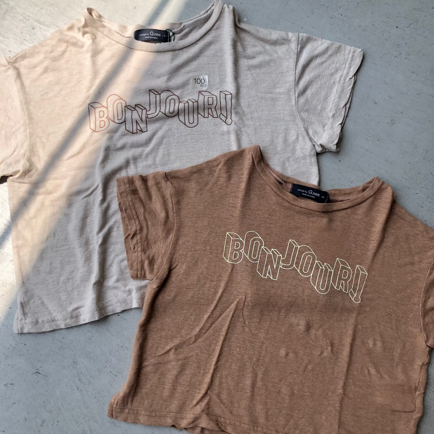 【hamomisi】Logo T-shirt(90~130)