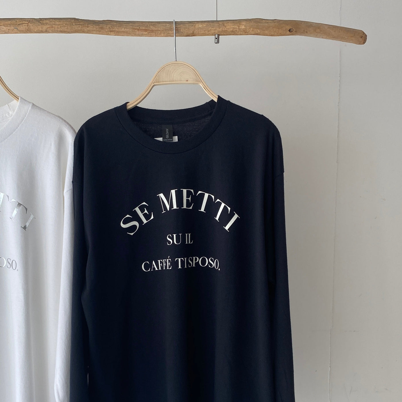 【ハモミシノオトナフク】SE METTI logo long sleeve T