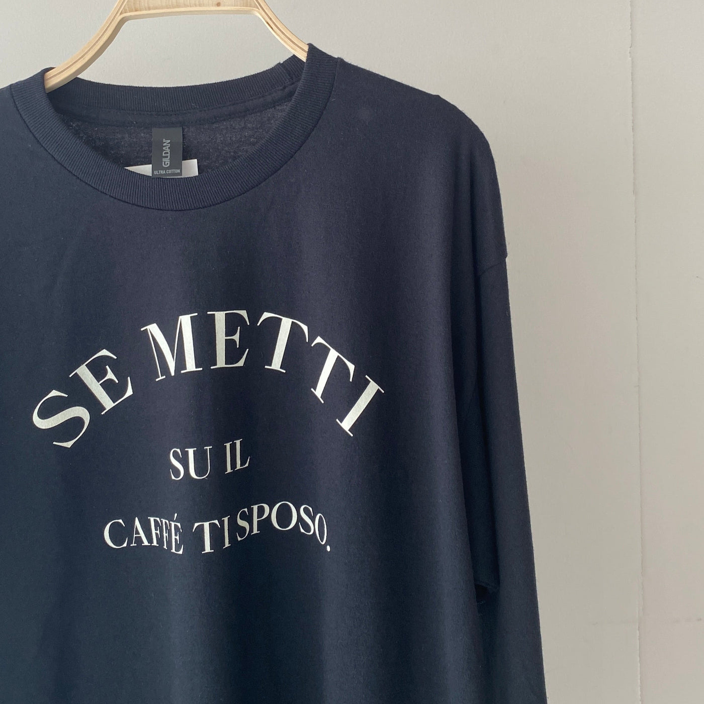 【ハモミシノオトナフク】SE METTI logo long sleeve T