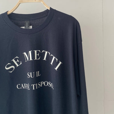 【ハモミシノオトナフク】SE METTI logo long sleeve T