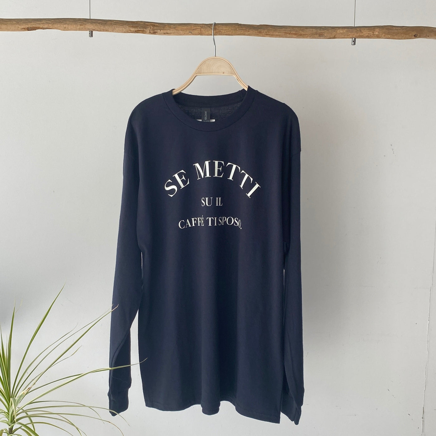 【ハモミシノオトナフク】SE METTI logo long sleeve T
