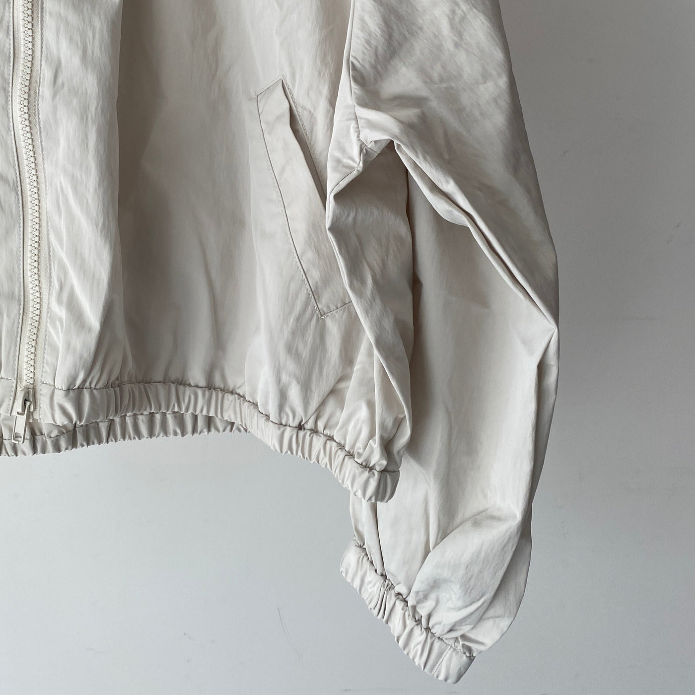 【ハモミシノオトナフク】Drawstring neck blouson