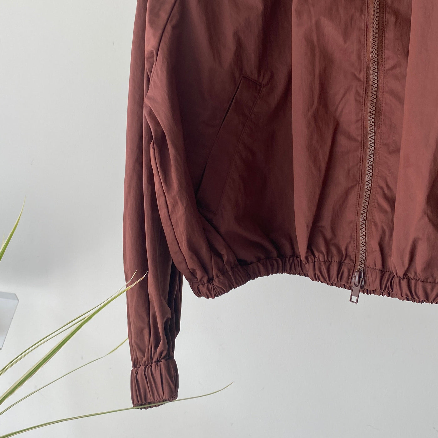 【ハモミシノオトナフク】Drawstring neck blouson