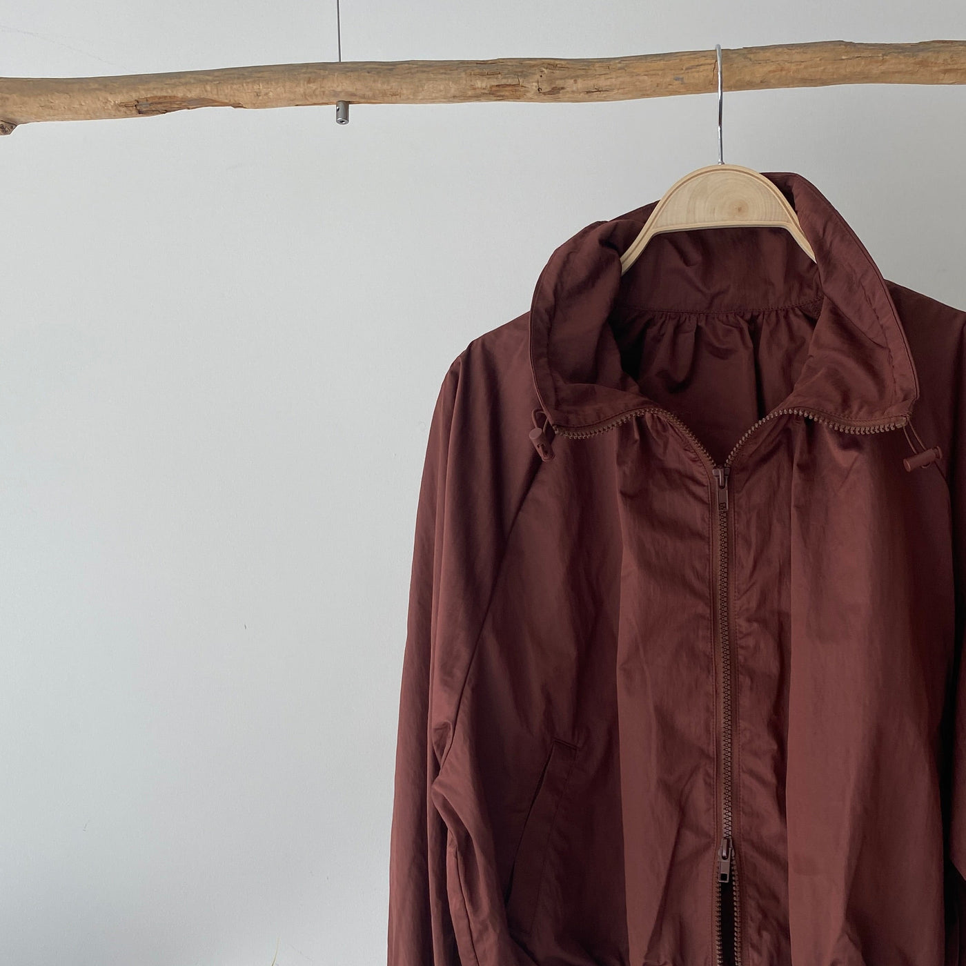 【ハモミシノオトナフク】Drawstring neck blouson