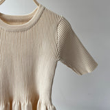 【ハモミシノオトナフク】Peplum short sleeve PO