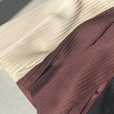 【ハモミシノオトナフク】Self cut pleated pants