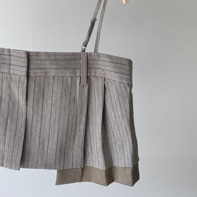 【ハモミシノオトナフク】Herrinbone stripe cami Tops