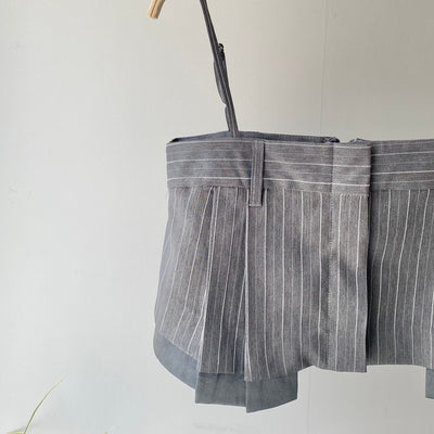 【ハモミシノオトナフク】Herrinbone stripe cami Tops