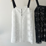 【ハモミシノオトナフク】Crochet lace tunic cami top