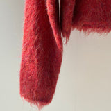 【ハモミシノオトナフク】Monster shaggy knit cropped PO