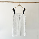 【ハモミシノオトナフク】Crochet lace tunic cami top