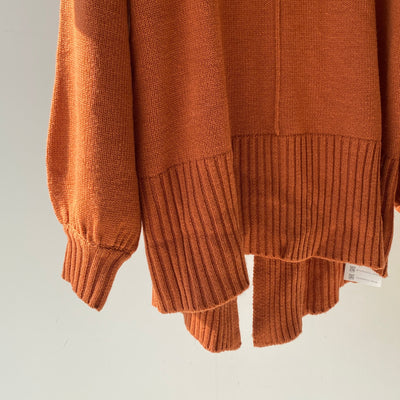 【ハモミシノオトナフク】Back slit knit