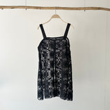 【ハモミシノオトナフク】Crochet lace tunic cami top