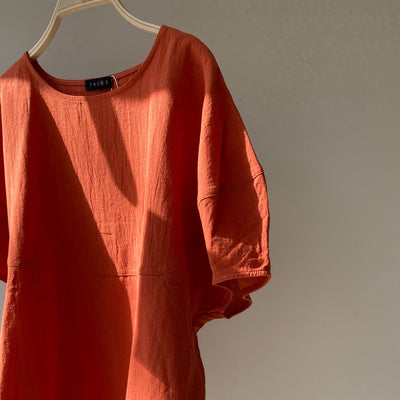 【ハモミシノオトナフク】Volume sleeve cotton PO