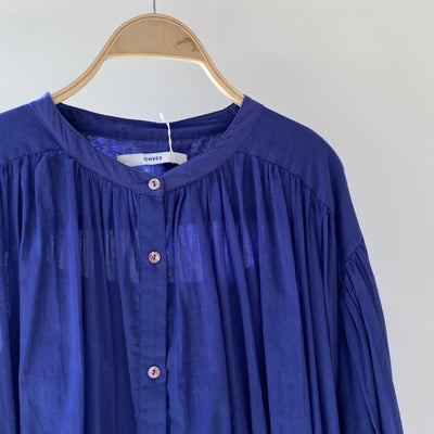 【ハモミシノオトナフク】Cotton voile sleeve OP