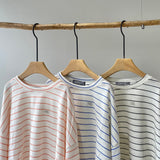 【hamomisi】Border long T-shirt(120~150)