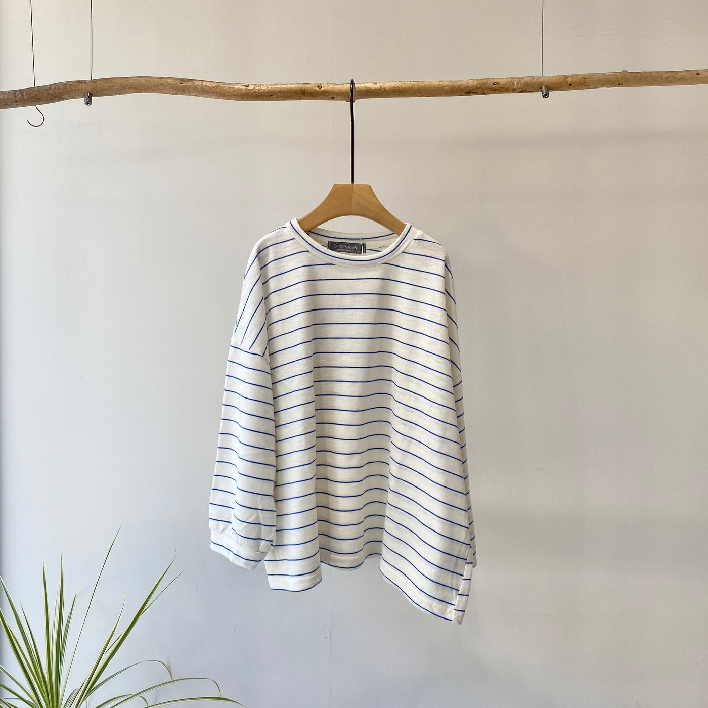 【hamomisi】Border long T-shirt(120~150)