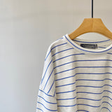 【hamomisi】Border long T-shirt(120~150)