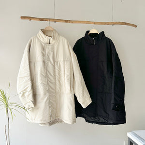 【ハモミシノオトナフク】Padded military coat