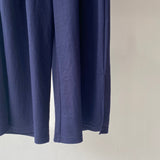 【ハモミシノオトナフク】Cool touch gathered tuck wide pants