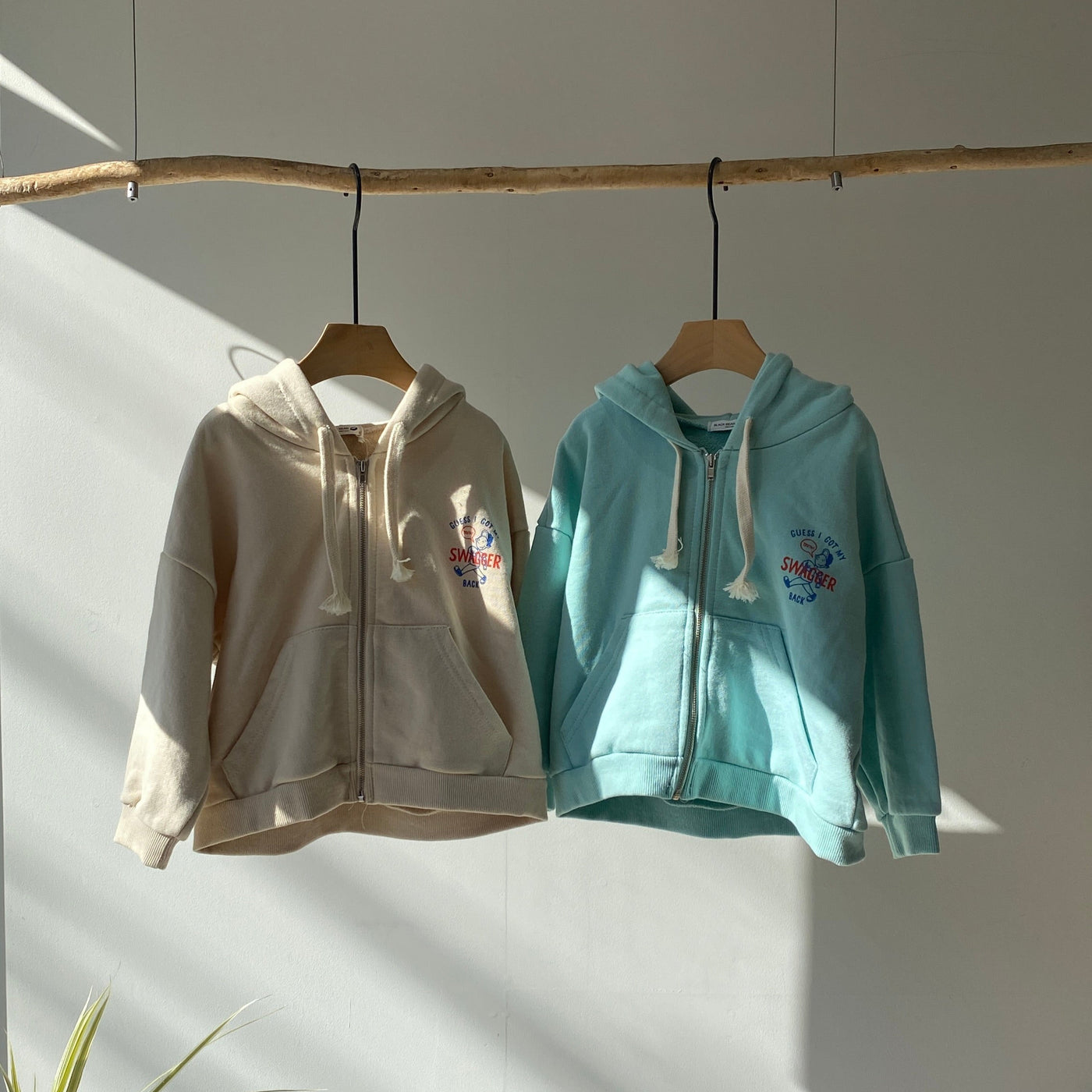 【hamomisi】Swagger zipup hoody(90~120)
