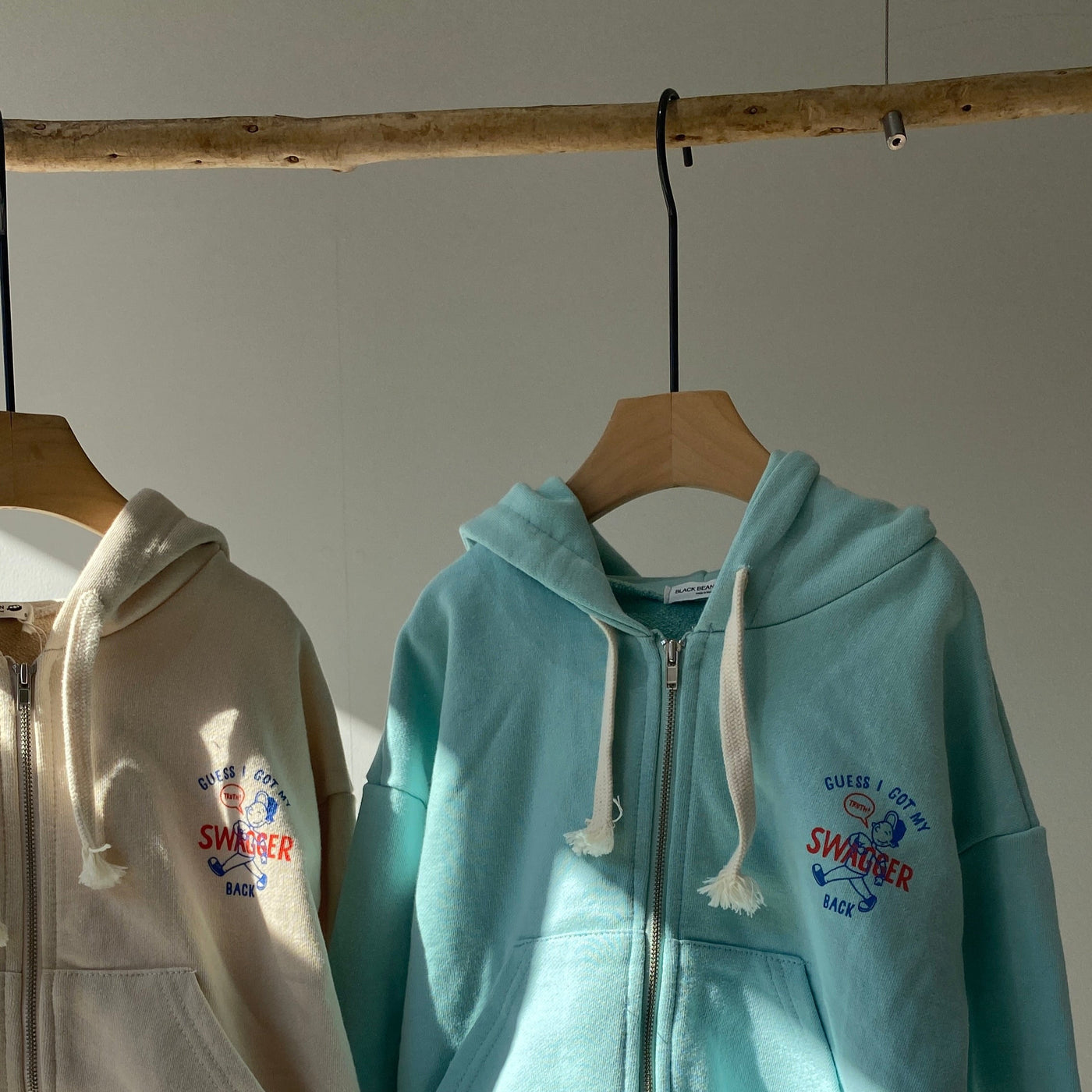 【hamomisi】Swagger zipup hoody(90~120)