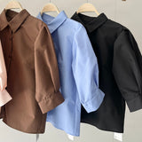 【ハモミシノオトナフク】Broadcloth Voluminous Sleeve Blouse