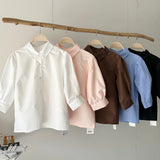【ハモミシノオトナフク】Broadcloth Voluminous Sleeve Blouse