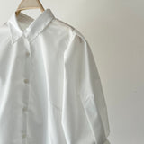【ハモミシノオトナフク】Broadcloth Voluminous Sleeve Blouse