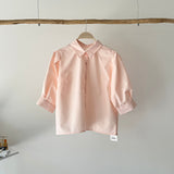 【ハモミシノオトナフク】Broadcloth Voluminous Sleeve Blouse