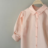 【ハモミシノオトナフク】Broadcloth Voluminous Sleeve Blouse
