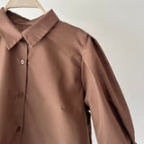 【ハモミシノオトナフク】Broadcloth Voluminous Sleeve Blouse