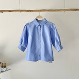 【ハモミシノオトナフク】Broadcloth Voluminous Sleeve Blouse