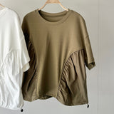【ハモミシノオトナフク】Hem drawstring shirring PO